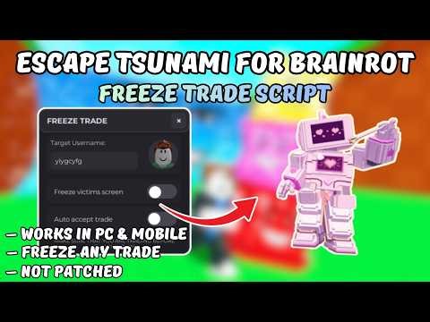 [TUTORIAL] Escape Tsunami For Brainrot TRADE SCAM Script | NOT PATCHED | AUTO ACCEPT | NO KEY