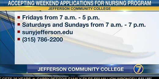 Weekend nursing program available at JCC