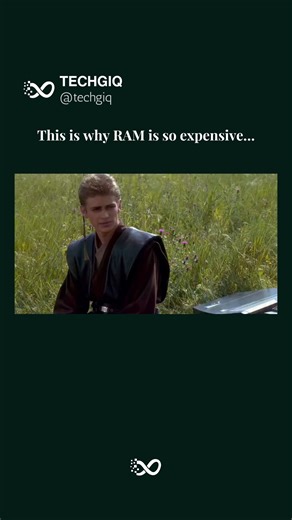 TechGiq on Instagram: "Ever wondered why upgrading your RAM suddenly costs more than your grocery bill? 💸 RAM isn’t just “memory.” It’s ultra-high-speed precision hardware built with microscopic circuits packed tighter than a city skyline. The faster it gets, the more complex (and expensive) it becomes to manufacture. Add AI into the mix — and demand has exploded. Data centers, machine learning models, real-time processing… they all crave massive amounts of RAM. More demand + advanced fabricati