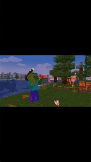 Zombie vs Skeleton (minecraft animation)