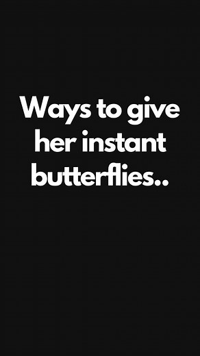 How to instantly give her butterflies… 1.-When you walk past her, lock eyes and give a subtle smirk. Just don’t be the first to look away. 2.-Always wear a signature scent—it’ll drive her wild, trust me. 3.-Playfully tease her by pairing her up with a guy she doesn’t like. 4.-Try the “triangle method” on her—it works wonders. 5.-If you want her to chase after you, give her plenty of attention one day, then go quiet the next. Ever been ghosted by a girl? 😳 Man, it stings—feels like you're left i