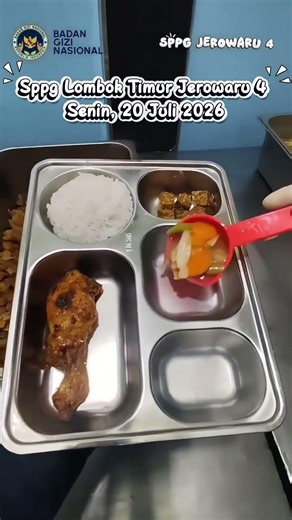 Mr. Prabowo's MBG Menu #bgn #sppg #free nutritious meal #ayambakartaliwang #food