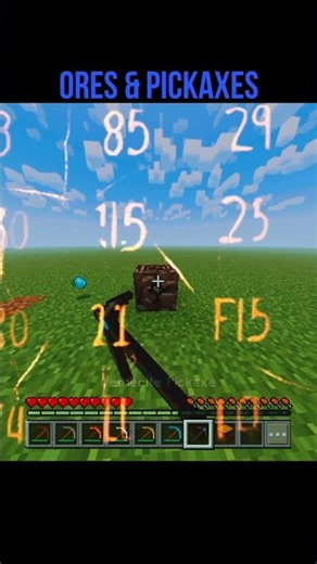 Minecraft MINING Every Ore vs Every Pickaxe #Minecraft #MinecraftShorts #MinecraftPE #MinecraftBE