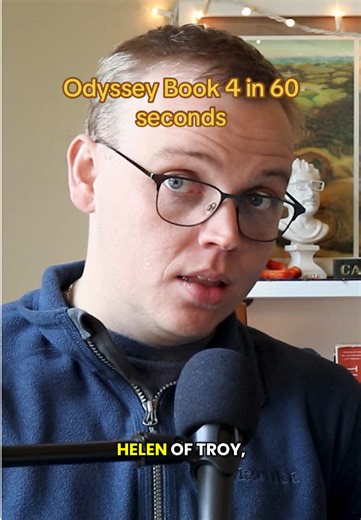 Summarizing the Odyssey Book 4 in 60 seconds #theodyssey #odysseus #telemachus #helenoftroy #menelaus