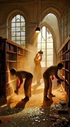 Abandoned for Years, Now It's Stunning #libraryrestoration #satisfying