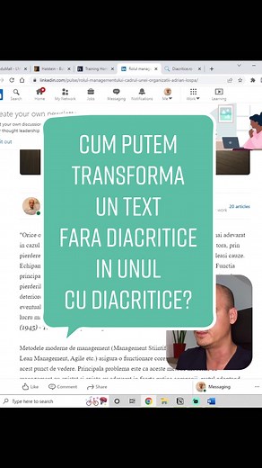 #answer to @andreiharaba328 Cum putem transforma un text fara diacritice in unul cu diacritice? #binedestiut #jobhacks #romania #tutorial #word #microsoftword #diacritice