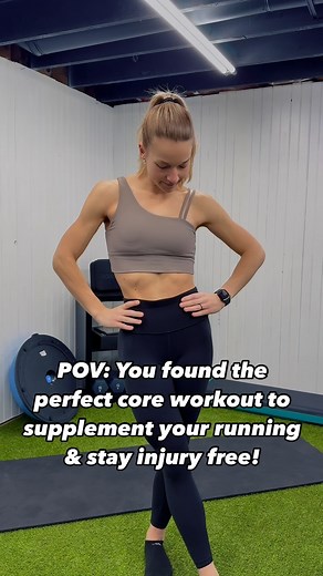 Kaylee Kuzma, PT, DPT on Instagram: "✨POV: you found the perfect core workout to supplement your running & help you stay injury free! This core workout is targeting the major core muscle groups involved in running, including the obliques, transverse abdominis, & hip flexors. Try each exercise for 30 seconds (if unilateral do 30 seconds each side), rest for 15 seconds in between. Repeat 2-3 x! ⬇️Full Workout⬇️ 1. High plank banded knee drives 2. Side plank oblique twists 3. Modified side plank cl