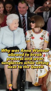 1.1M views · 4.5K reactions | Why was Anna Wintour allowed to break protocol and wear sunglasses while sitting next to the Queen?# | Iconinsider6 | Facebook