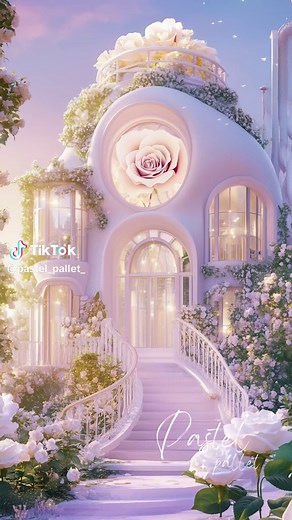 Rose house🌹 #fantasy #夢の国 #dreamworld #幻想的な世界 #おとぎの国 #ファンタジー #パステルカラー #pastelcolor #バラ