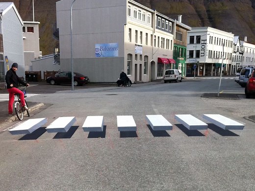 The 3D Crosswalk Phenomenon: How Optical Illusions Are Transforming Urban Safety - Yanko Design