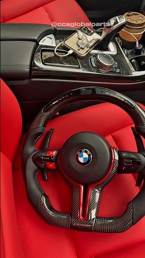 This BMW LED Carbon Fiber Steering Wheel Looks INSANE at Night 😮‍💨