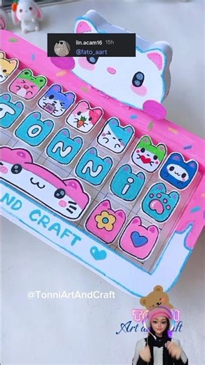 We're making a cutting-edge keyboard 👀😉💖 #diy #craftideas #craft