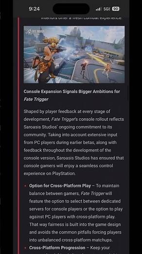 Fate Trigger Early Access coming to PlayStation 5