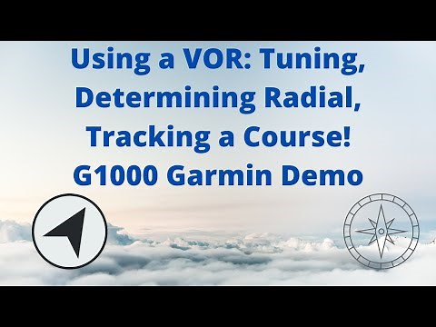 Using a VOR: Tuning, Determining Radial, Tracking Course on G1000 Garmin HSI Demo IFR Pilot Training
