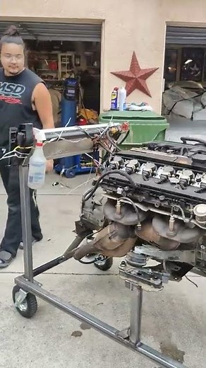 m54 engine test stand first start