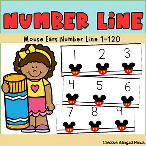 Mouse-Themed Number Line (1-120)