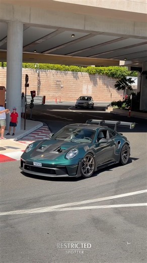 Lando Norris Driving his GT3 RS in Monaco