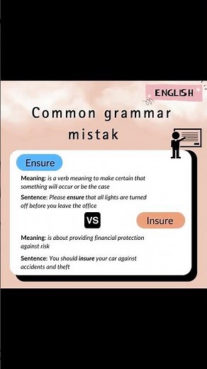 The Difference Between 'Insure' and 'Ensure' Explained! | Easy Trick to Use Them Correctly