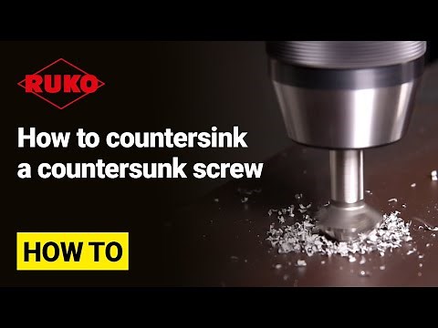 How to countersink a countersunk screw