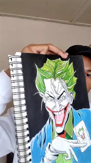 My joker drawing #drawing #joker #homeschoolartlessons