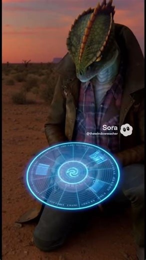 Reptilian alien trying to find his ship ￼#aliens