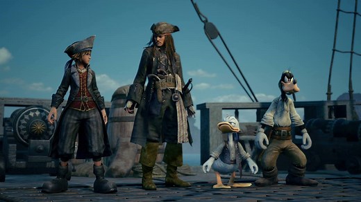 2.2M views · 58K reactions | Originally aired at PlayStation E3 2018 Showcase, this action-packed trailer reveals that Sora, Donald, and Goofy will revisit Pirates of the Caribbean world with KINGDOM HEARTS III! #KH3 | Kingdom Hearts | Facebook