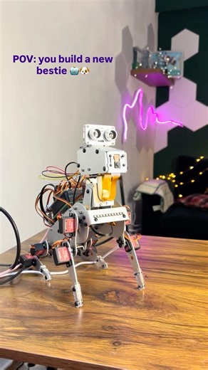 I built a robot dog that can… do pushups?? #raspberrypi #prototype #robotdog