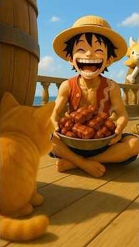 Luffy vs Orange Cat #cat #onepieceedit #luffyonepiece #onepiece