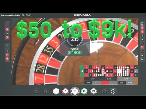 $50 into $9k Bovada Casino! Easy!