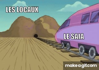 train entering inside tunnel meme template on Make a GIF