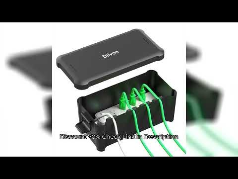 Diivoo Waterproof Electrical Box Outside Cable Connection Socket Enclosure Outdoor Extension Cord Co