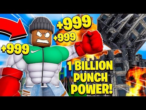 I got 1,000,000,000 PUNCH POWER in Roblox Power Simulator!
