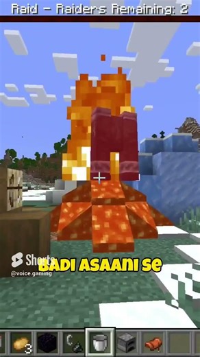 Lava bucket are usefull #minecraft #minecraft #minecraftrealistic #ai #memes