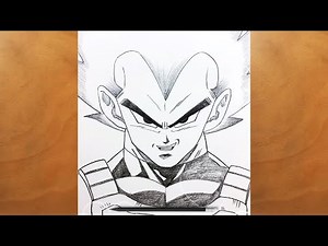 How to Draw Vegeta Step by Step | Easy Anime Sketch Tutorial