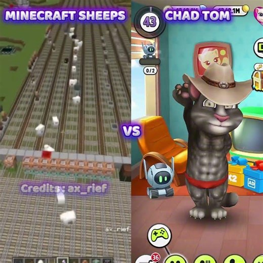 Minecraft Sheep Vs Chad Tom Who Is Best ? 🤣🤞😭 #Shorts