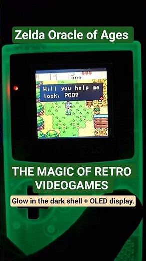 Zelda OLED Game Boy Color Glow Mod
