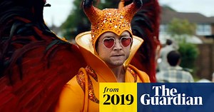 Rocketman review – Elton John biopic is better at the tiaras than the tantrums