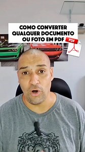 Converta qualquer documento ou foto em PDF usando o celular #dicas #utilidadepublica #celular | Cledson Costa
