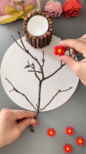 paper crafts creator on Instagram: "Blossom Branch Craft 🌸✨ #fblifestyle #papercrafts #kidscrafts #creativeideas"