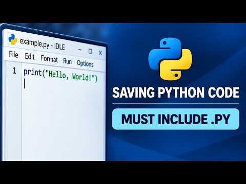 Why Your Python Script Won't Run: The .py Extension