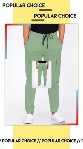 KRE Prime Men Cotton Blend Cargo Joggers
