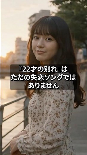22才の別れ｜なぜ彼女は別れを選んだのか？#22才の別れ #昭和名曲 #フォークソング