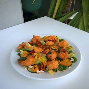 Feeling like something fresh? Toss some Spicy Battered Prawns into your next Summer salad! | Domino's Australia