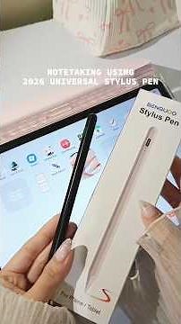 notetaking using 2026 universal stylus pen ✨ ft samsung tab a11+ 🎀