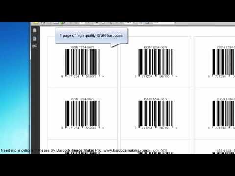 ISSN barcode generator