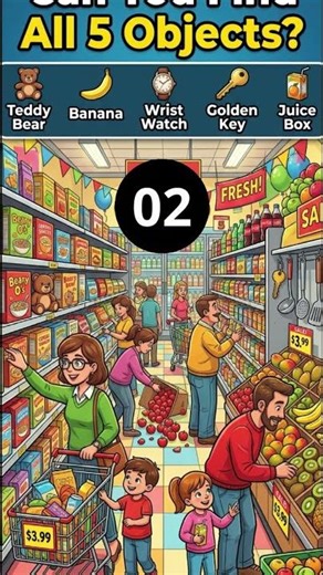 Can You Find All Objects in 5 Seconds? 😳 | 99% Fail!