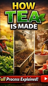How Tea is Made 🍃 From Leaf to Cup | Tea Factory Process 😱