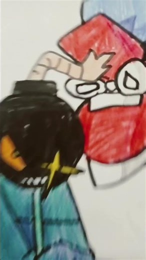 fnf colored drawing #fnf #whitty #girlfriend#boyfriend #music #art