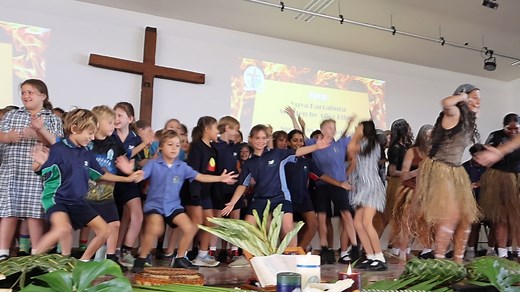 Students and teachers loved the opportunity to be on stage with the Aboriginal Dance Troupe, becoming part of the celebrations for NAIDOC week. #PLC #PeaceLutheranCollege #privatechristianschool #kto12 #cairnsprimaryschool #cairnssecondaryschool #cairnsboardingschool #NAIDOC2024 #NAIDOCweek | Peace Lutheran College