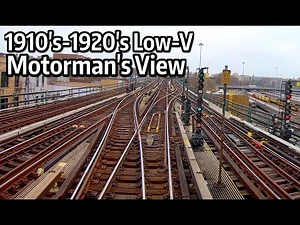 ⁴ᴷ Motorman's Point of View - 1910s Low-V from Grand Central to Woodlawn and Back